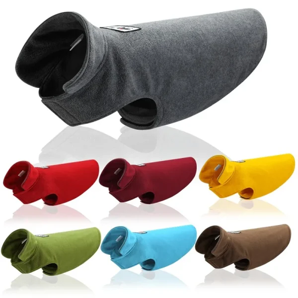Warm Reflective Soft Fleece Jacket for Large Dogs Warm Reflective Soft Fleece Jacket for Large Dogs